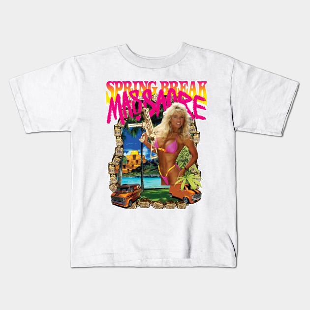 SPRING BREAK MASSACRE front and back Kids T-Shirt by SBSTN